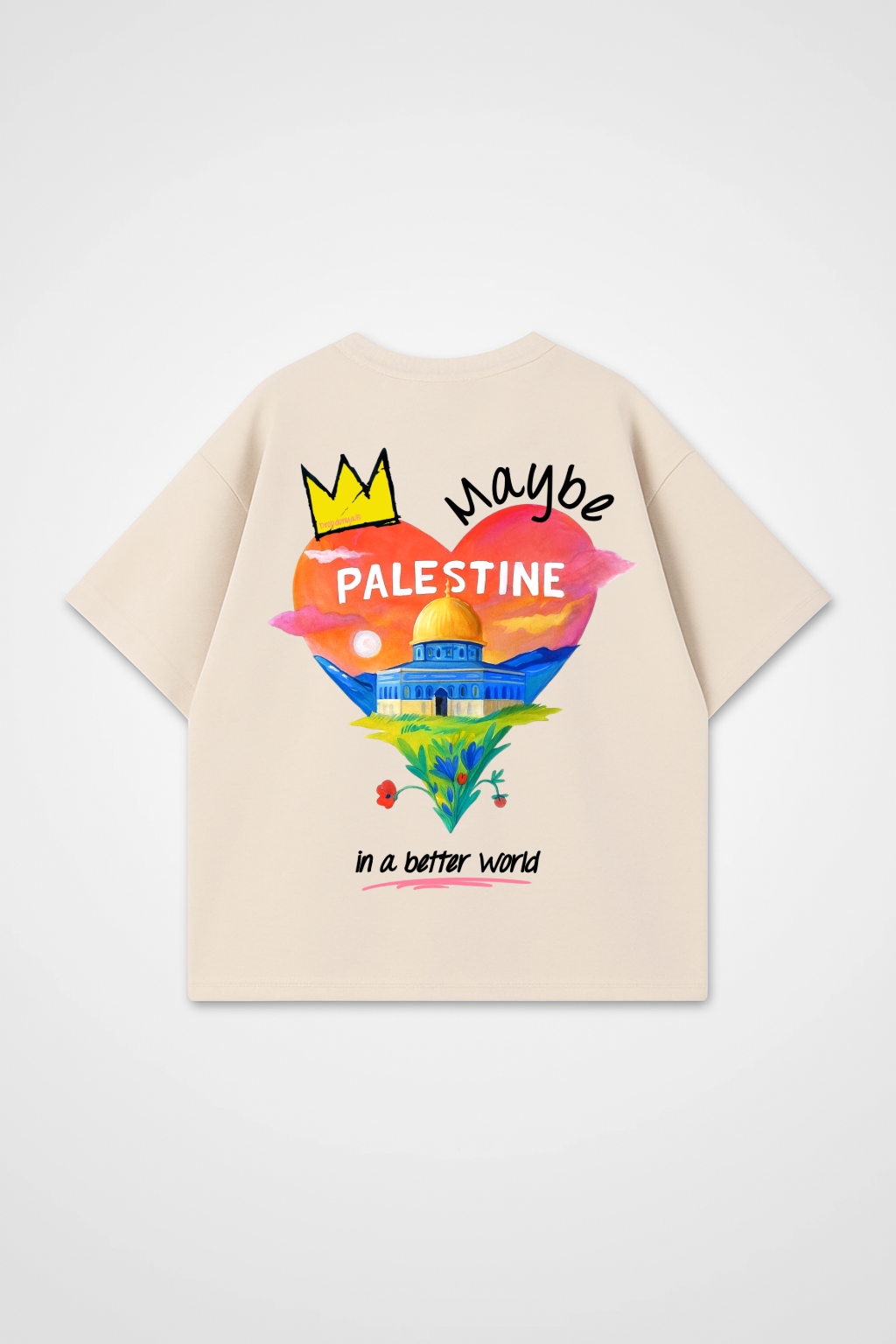 BETTER WORLD PALESTINE Oversized Shirt