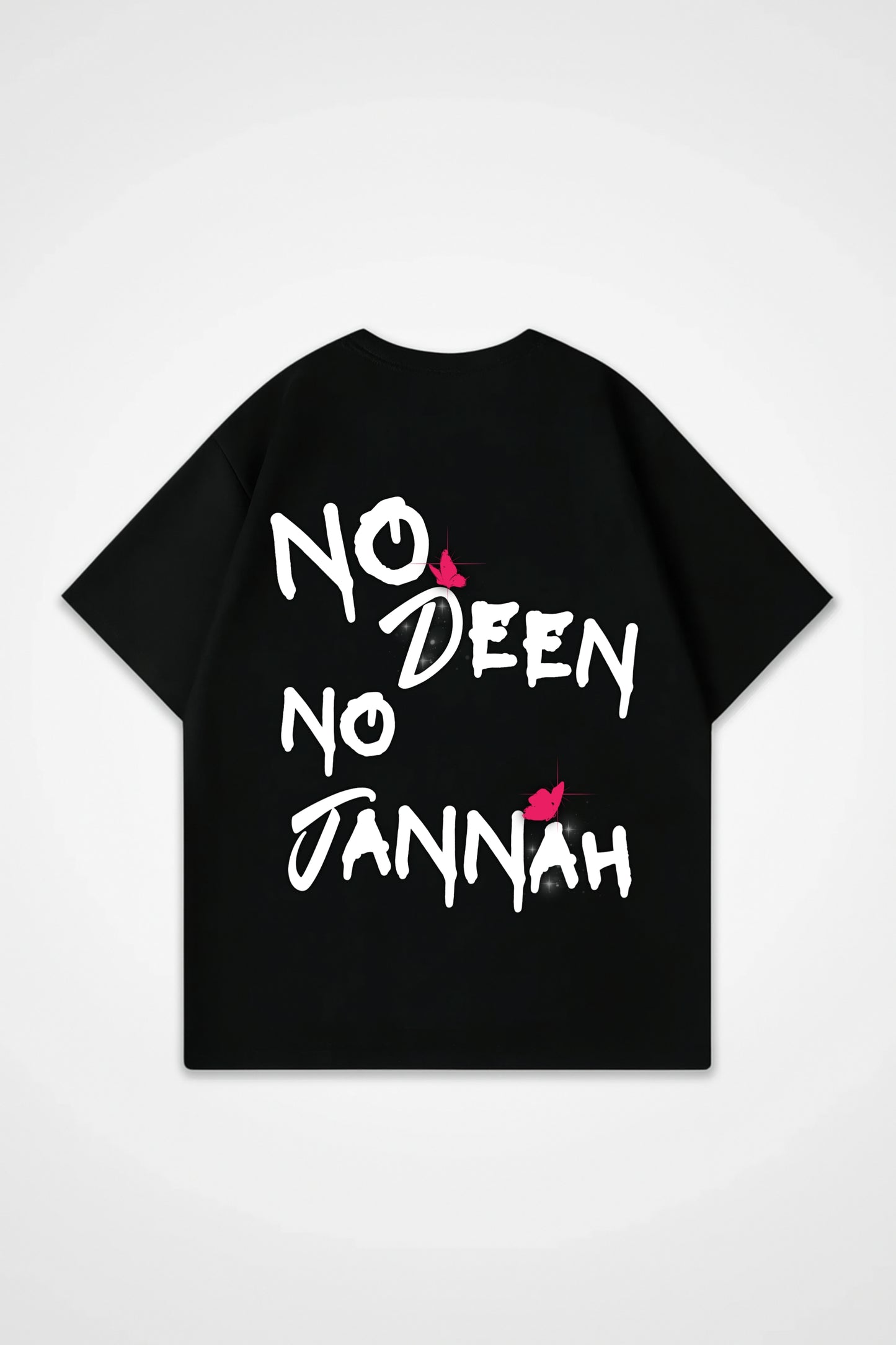 NO DEEN NO JANNAH Oversized Shirt