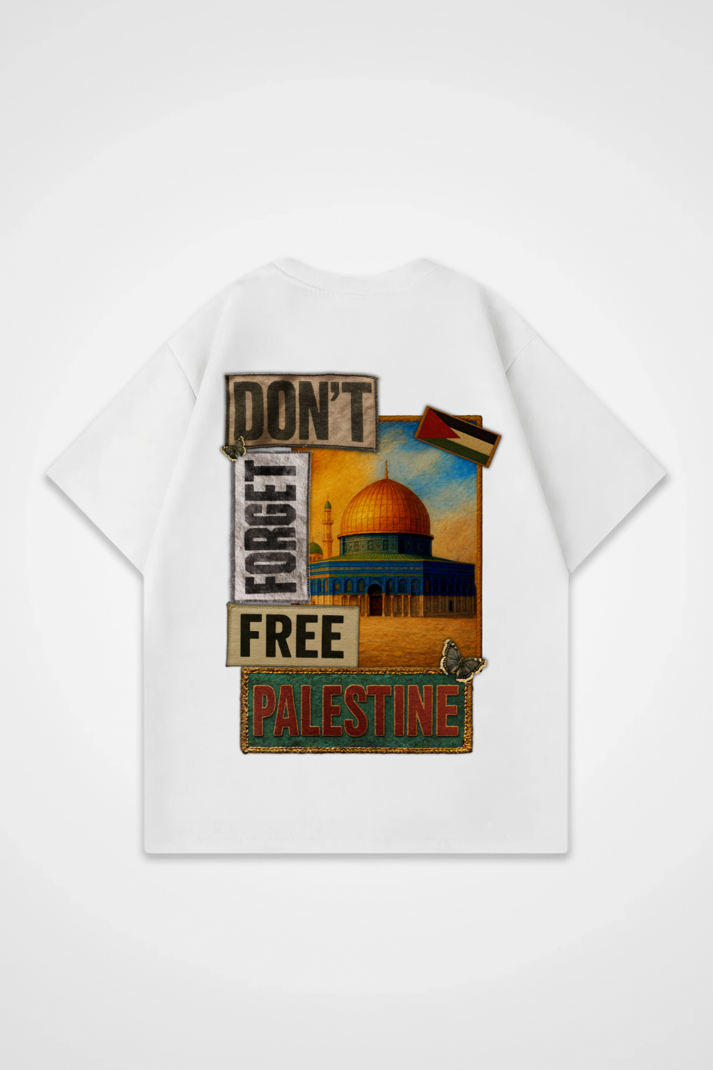 DON'T FORGET PALESTINE Oversized Shirt