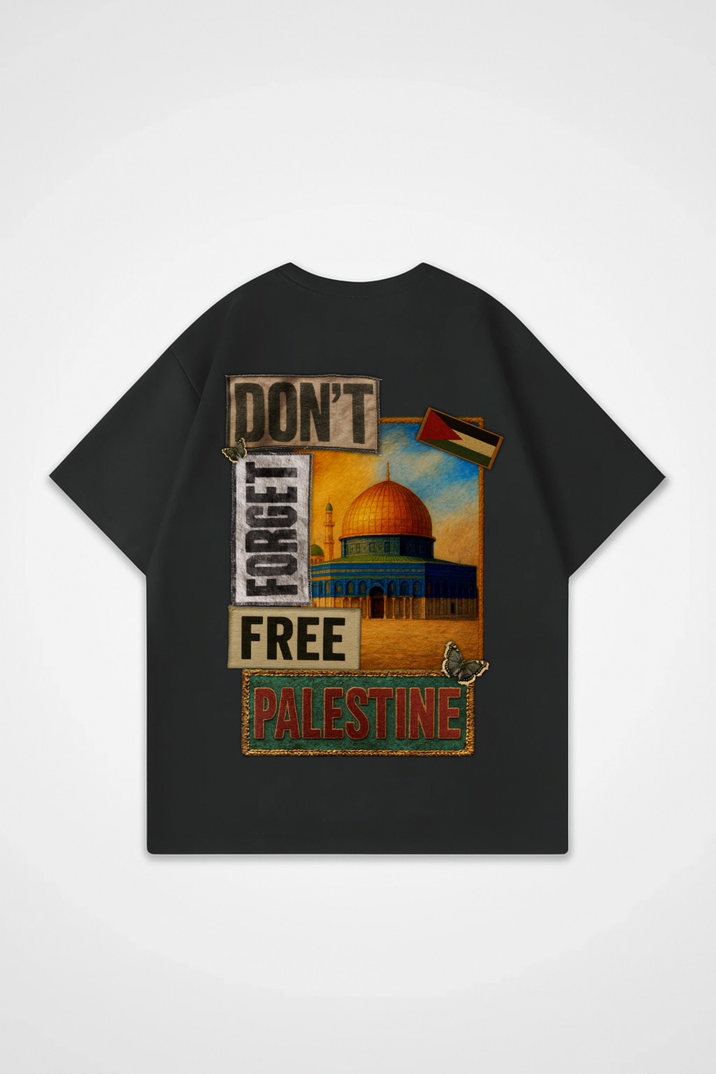 DON'T FORGET PALESTINE Oversized Shirt