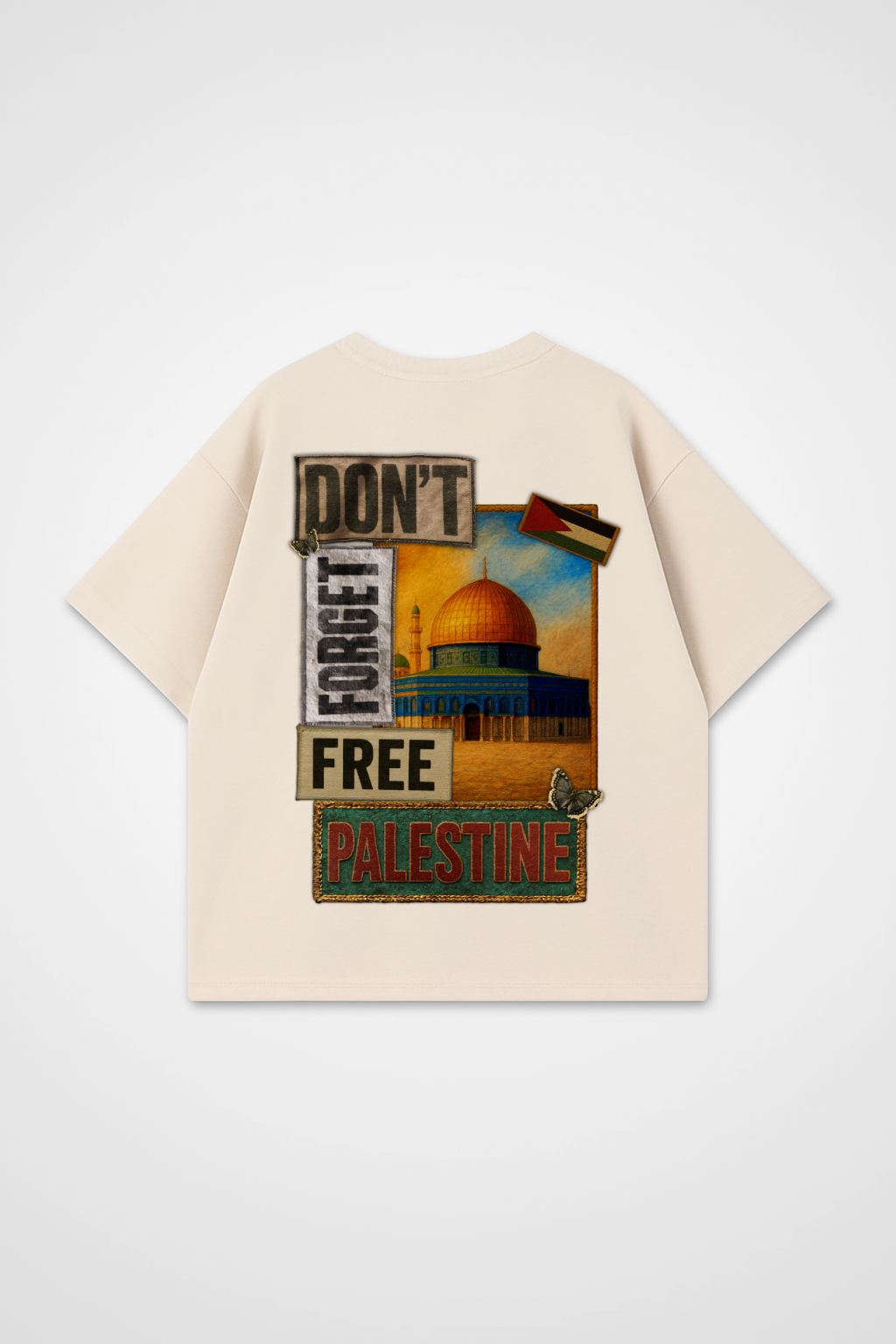 DON'T FORGET PALESTINE Oversized Shirt