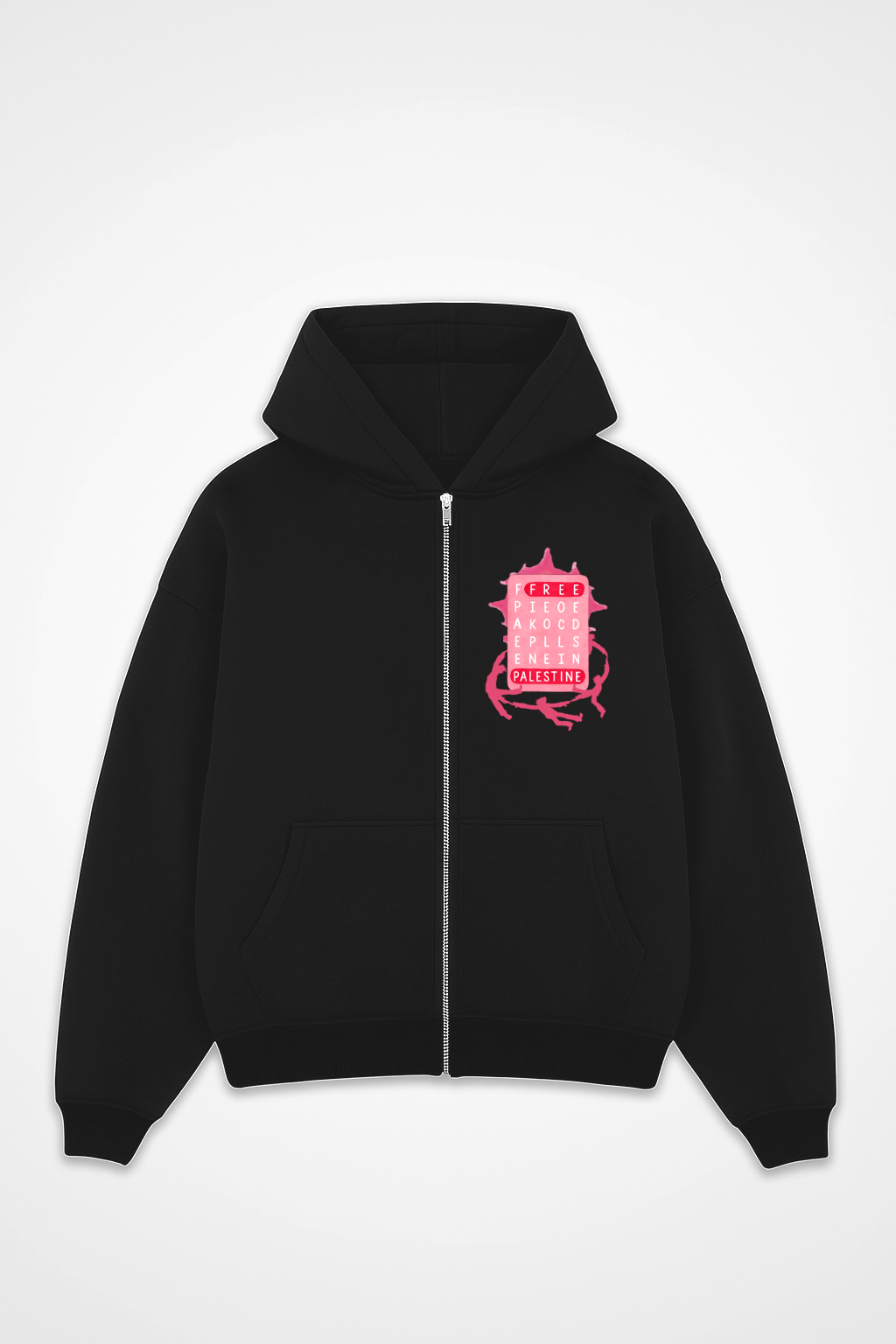 FREE PALESTINE Oversized Zipper
