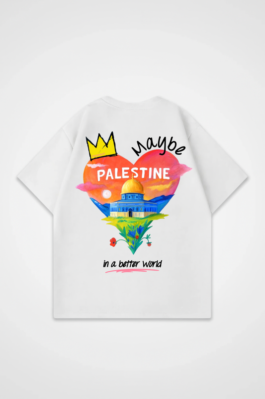 BETTER WORLD PALESTINE Oversized Shirt