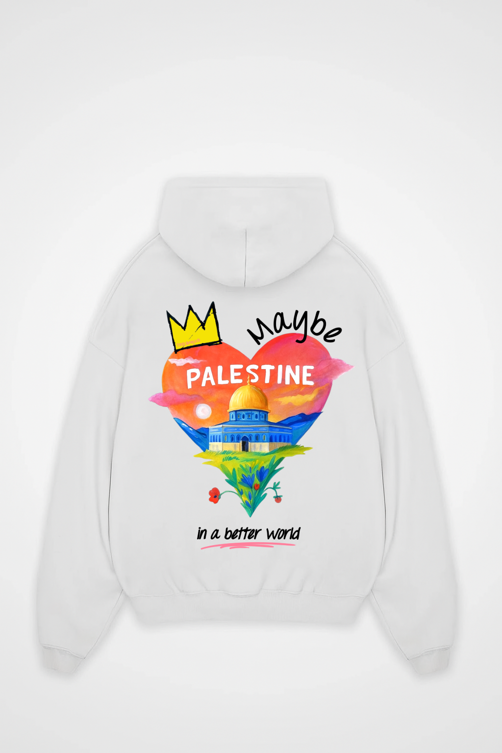 BETTER WORLD PALESTINE Oversized Hoodie