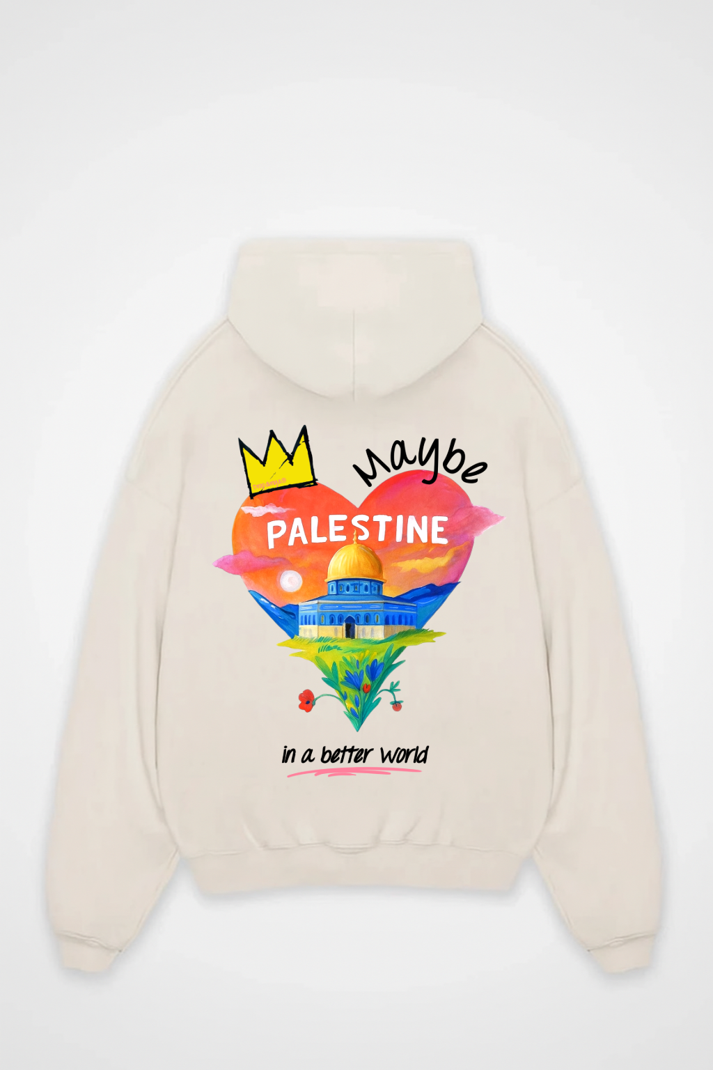 BETTER WORLD PALESTINE Oversized Hoodie