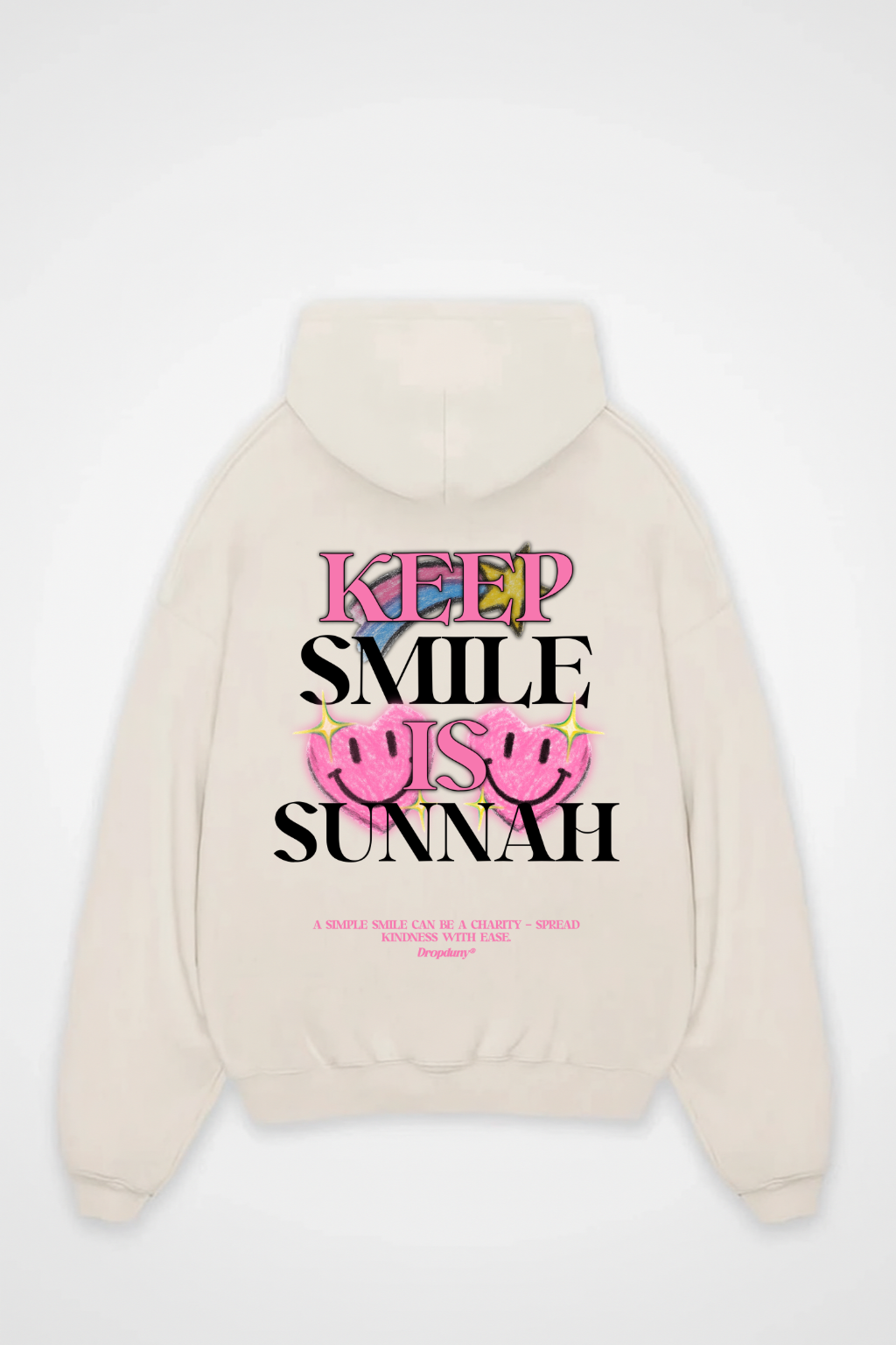 KEEP SMILE Oversized Hoodie