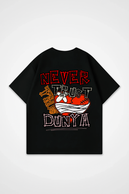 NEVER TRUST THIS DUNYA Oversized Shirt 