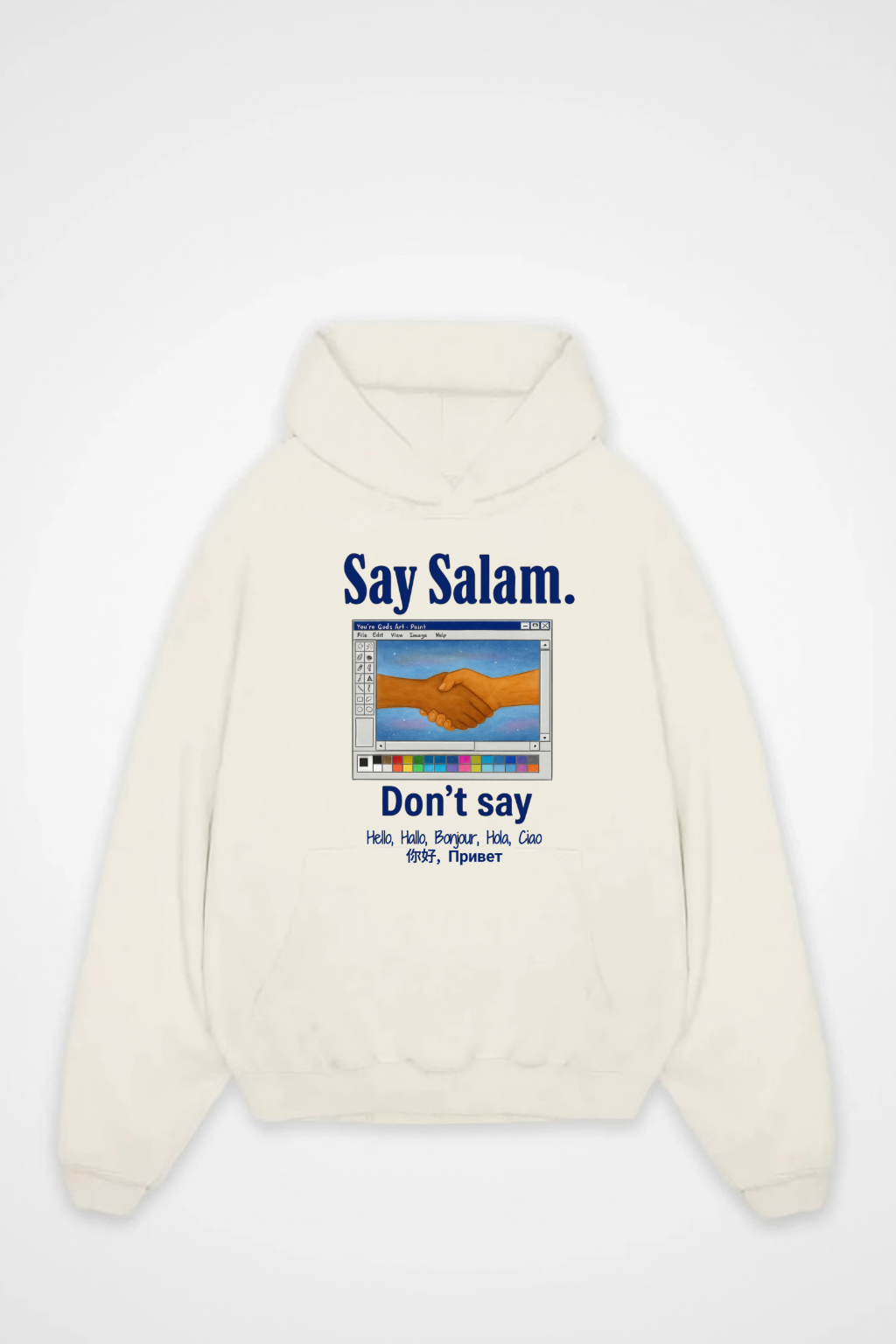 SAY SALAM Oversized Hoodie