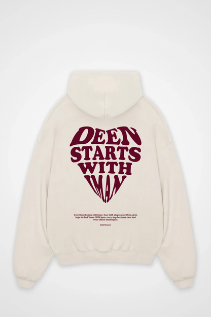 DEEN STARTS WITH IMAN Oversized Hoodie