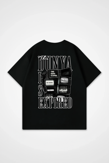 DUNYA IS EXPIRED Oversized Shirt