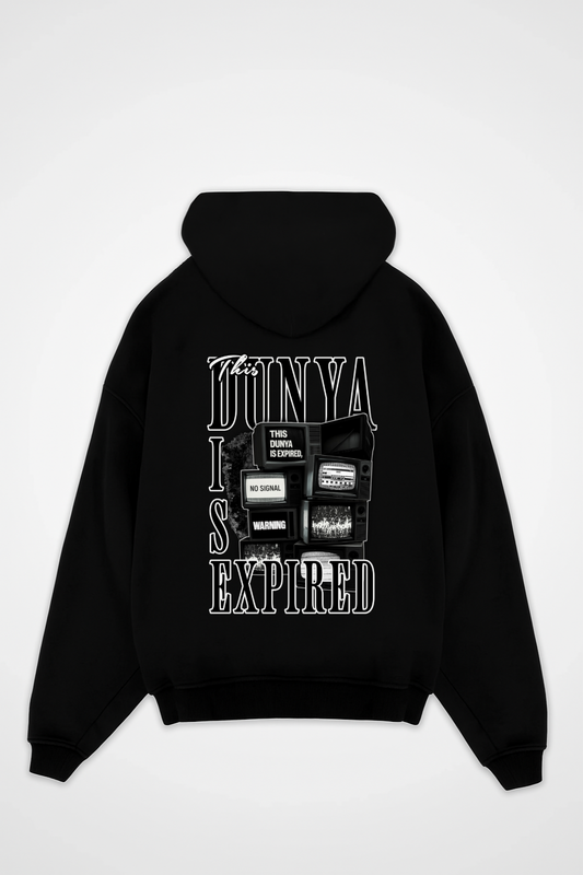 DUNYA IS EXPIRED Oversized Hoodie