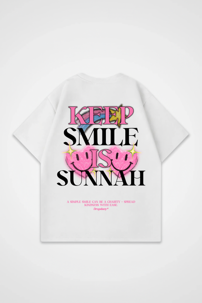 KEEP SMILE Oversized Shirt