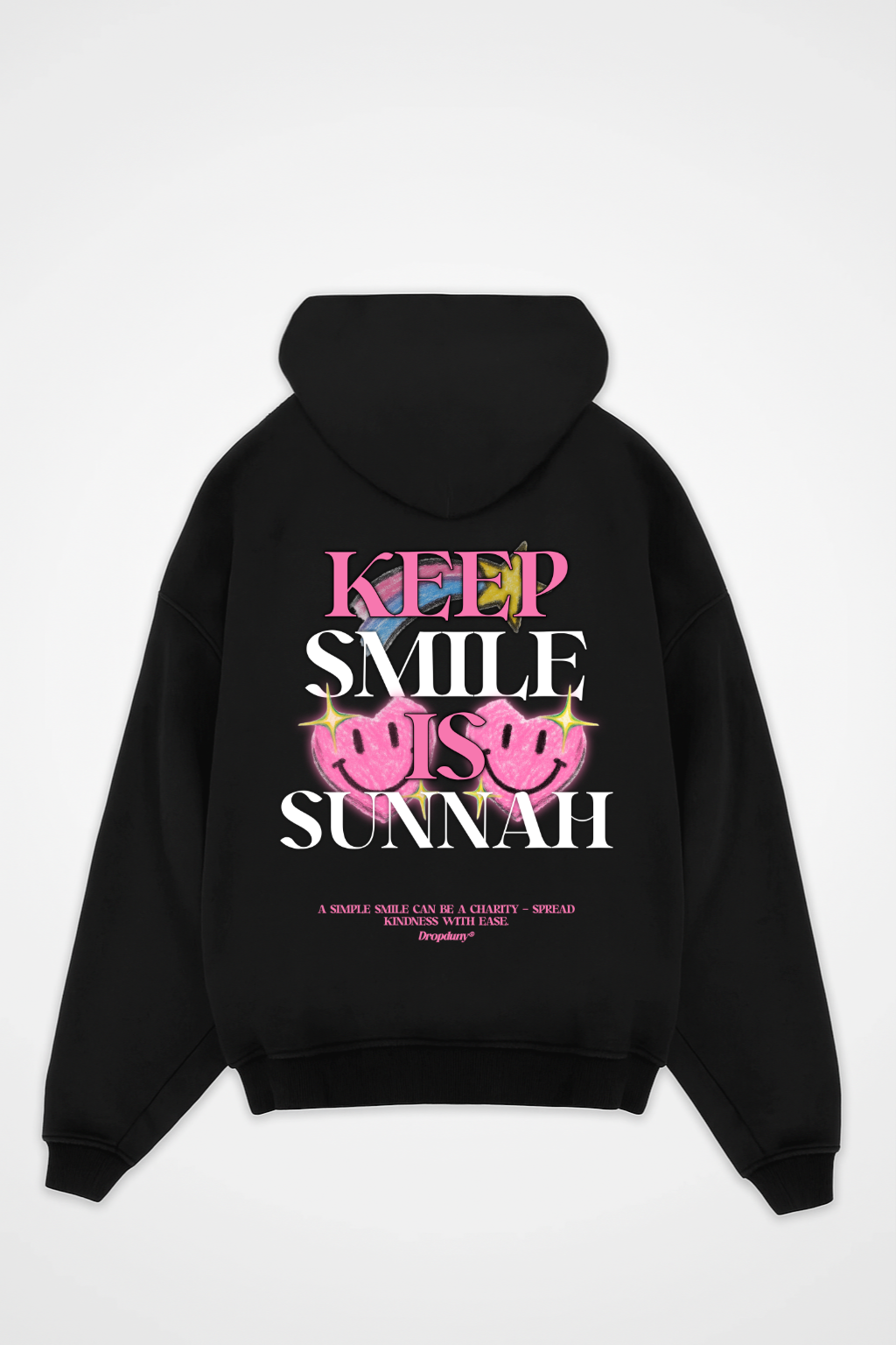 KEEP SMILE Oversized Hoodie