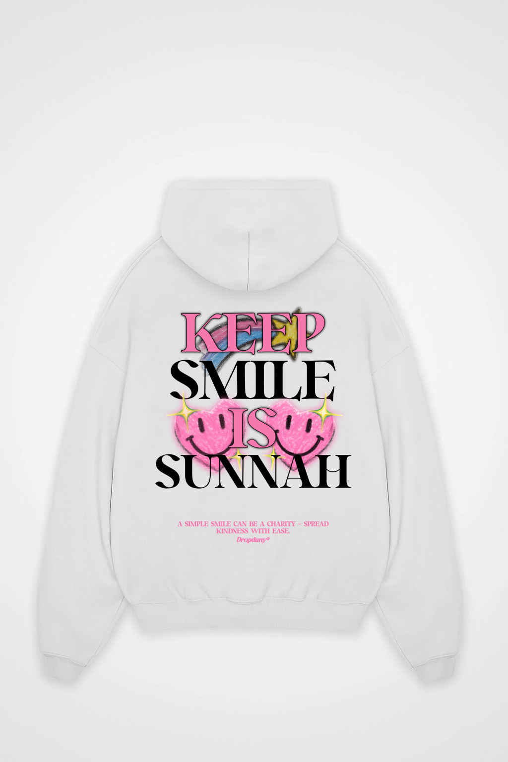 KEEP SMILE Oversized Hoodie